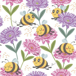 POL-MAK Virág Happy Bees szalvéta 20 db-os 33x33 cm PKK765888 (PKK765888)