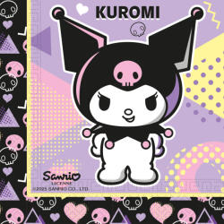 Procos Hello Kitty Kuromi Pop Art szalvéta 20 db-os 33x33 cm FSC PNN98637 (PNN98637)