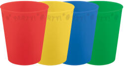 Procos Színes Mixed micro prémium műanyag pohár szett 4 db-os 250 ml PNN96696 (PNN96696)
