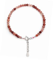  Bratara din Andezin (Tibet Sunstone) Rotund Fatetat 4x4 mm Accesorii de Argint 925 - 1 Buc