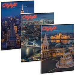 Ars Una City lights A/4 extra kapcsos füzet-sima (53804884)