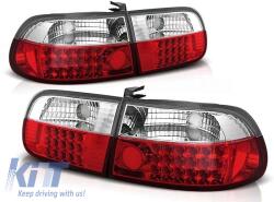  Tuning headlight set suitable for Honda Civic 2/3 doors 09.1991-08.1995 with black base, left and right (ABHOHX6010592)