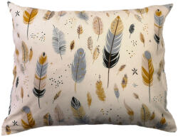  Kispárna huzat 40x50cm, világos alapon tollak mintával