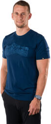 Northfinder Tricou bărbați Material moale Amestec bambus Croială regular HALM navy (108616-346-104)