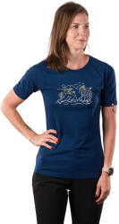 Northfinder Tricou femei, material moale, strat bază amestec bambus IVANA navy (108629-346-102)