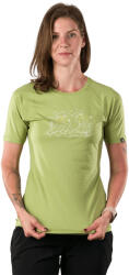 Northfinder Tricou femei, material moale, strat bază amestec bambus IVANA macawgreen (108629-448-105)