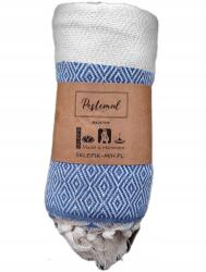 Łóżkoholicy Török Szauna Strandtörölköző Hamam Elmas 175x90 Kék Ajándék (Ręcznik 100x180 Plażowy Peri Hamam Elmas)