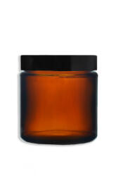  Barna üvegtégely fedővel - 120 ml