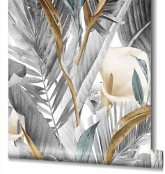 Marburg Trópusi Tapéta A Nappaliba Szürke Levelek Dzsungel Tapéta (47418)