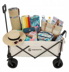 Aquastic Nagy Összecsukható Kocsi strandkempingezéshez, kertbe, 127L Aquastic Caro (AQS-B4B190-BG)