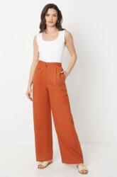 Oasis Narancs Színű Klasszikus Egyenes Szabású Nadrág Hosszú Széles Szár Oasis 36