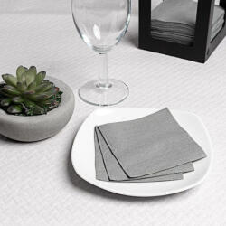 Mapelor Koktélszalvéta textúrált 20x20 cm 100 lap/csomag - szürke