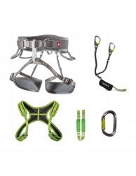 Ocun Via Ferrata Csavaros+mellkas Szett, M-XL, SzürkeSilver/Gr (Ocun)