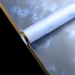 Valex Decor Aranyszegélyes, márványmintás fólia ív 57 x 57cm, 20db - Kék (PX57-68)