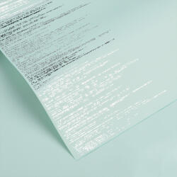 Valex Decor Fólia ív ezüst ragyogással 57 x 57cm, 15db - Pasztell zöld (SP57-57)