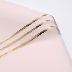 Valex Decor Aranyszegélyes matt fólia ív 57 x 57cm, 20db - Púder rózsaszín (ZC57-19)