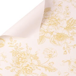 Valex Decor Victorian sketch fólia ív 57 x 57cm, 20db - Zöldes bézs (VS57-34)