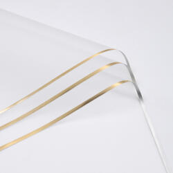 Valex Decor Aranyszegélyes matt fólia ív 57 x 57cm, 20db - Fehér (ZC57-01)