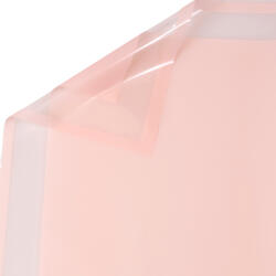 Valex Decor Fólia ív átlátszó kerettel 57 x 57cm, 20db - Lakk púder rózsaszín (ET57-19)
