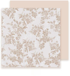 Valex Decor Vintage virágmintás fólia ív 55 x 55cm, 20db - Bézs (VF55-08)