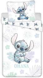 Jerry Fabrics Lilo és Stitch "Ohana White" mintás pamut gyermek ágyneműhuzat 140 x 200 + 70 x 90 cm (J-24BS119)