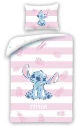 Halantex Lilo és Stitch rózsaszín mintás pamut gyermek ágyneműhuzat 140 x 200 + 70 x 90 cm (H-LS-4706BL)