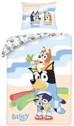 Halantex Bluey "Mit játsszunk? " mintás pamut gyermek ágyneműhuzat 140 x 200 + 70 x 90 cm (H-BY-9689BL)