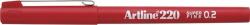 Artline Liner ARTLINE 220, varf fetru 0.2mm - rosu (EK-220-RE) - officeclass