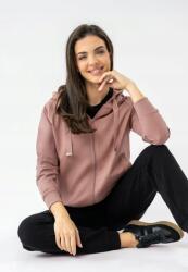 Volcano Női Cipzáras Kapucnis Pulóver Rózsaszín Volcano B-jokos XL