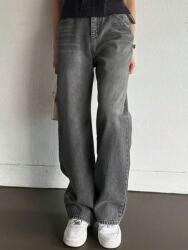 Shein Sötétszürke Farmer Nadrág Hosszú Széles Szárú Klasszikus Shein L