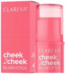 Claresa Rózsaszín stift Cheek 2 Cheek 02 Neon Coral Claresa Krémes formula Ragyogás (CHEEK2CHEEK02CORAL)