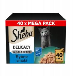 Sheba macskaeledel Fresh&Fine halválogatás zselében 40x85g