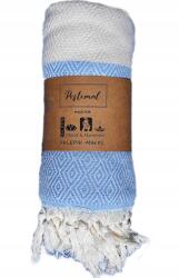 Łóżkoholicy Nagy Strandtörölköző Szauna Hamam Pareo Török Elmas 175x90 Világos Kék (Ręcznik 100x180 Plażowy Peri Hamam Elmas)