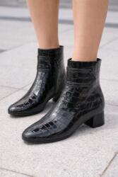 Gabor 55.700. 90, fekete magassarkú női bakancs, 40-es méret (Botki damskie czarne)