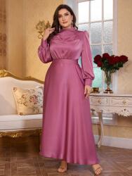 Shein Rózsaszín Hosszú Ujjú Szatén Maxi Ruha Shein 48-AS