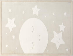 Hakuna Matte Saltea de joaca coral velvet cu spuma memorie 200 x 150 cm - Luna si Stele - Hakuna Matte Covor