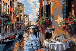 NORIMPEX - Puzzle Tablou Diamant: Mic dejun pe străzile din Veneția 30x40cm - 1 - 39 piese