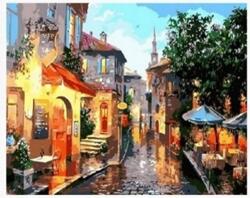 NORIMPEX - Puzzle Diamant pictură: Stradă colorată 30x40cm - 1 - 39 piese