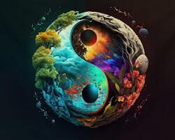 NORIMPEX - Puzzle Tablou Diamant: Yin și Yang ale Pământului 30x40cm - 1 - 39 piese