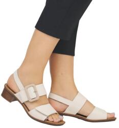 RIEKER Sandale dama din piele naturala, Rieker 62663-61, bej