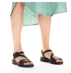 RIEKER Sandale dama din piele naturala, Rieker 64561-00, negru