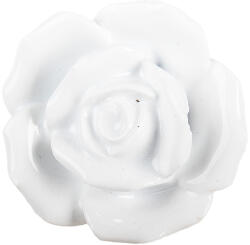 Clayre & Eef Buton mobilier ceramica alba Floare Ø 4x3 cm (61876X)