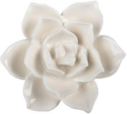 Clayre & Eef Buton mobilier ceramica alba Floare Ø 5x4 cm (62349X)