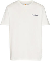 Timberland T-Shirt Small Linear Logo Print TB0A5QQT1001 100 white (TB0A5QQT1001 100 white)