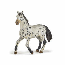 Papo Figurina iapa Appaloosa neagra Papo, pictata manual, 13 x 4 x 9 cm (Papo51539) Figurina