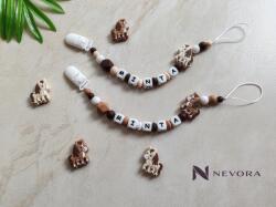 Baby Panda Névre szóló cumilánc - Lovacska