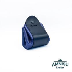 Amnisu Fekete - metál sötétkék bőr 2in1 szütyő és kockatálca M8031-6012