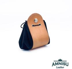 Amnisu Bézs - kékes fekete bőr 2in1 szütyő és kockatálca M3019-6013