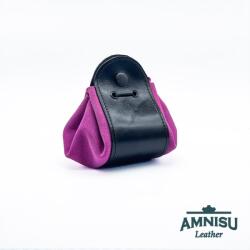 Amnisu Fekete - pink bőr 2in1 szütyő és kockatálca M8031-4013