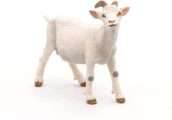 Papo Figurina Capra Alba Papo, animal de ferma realist, pictat manual (Papo51144) Figurina